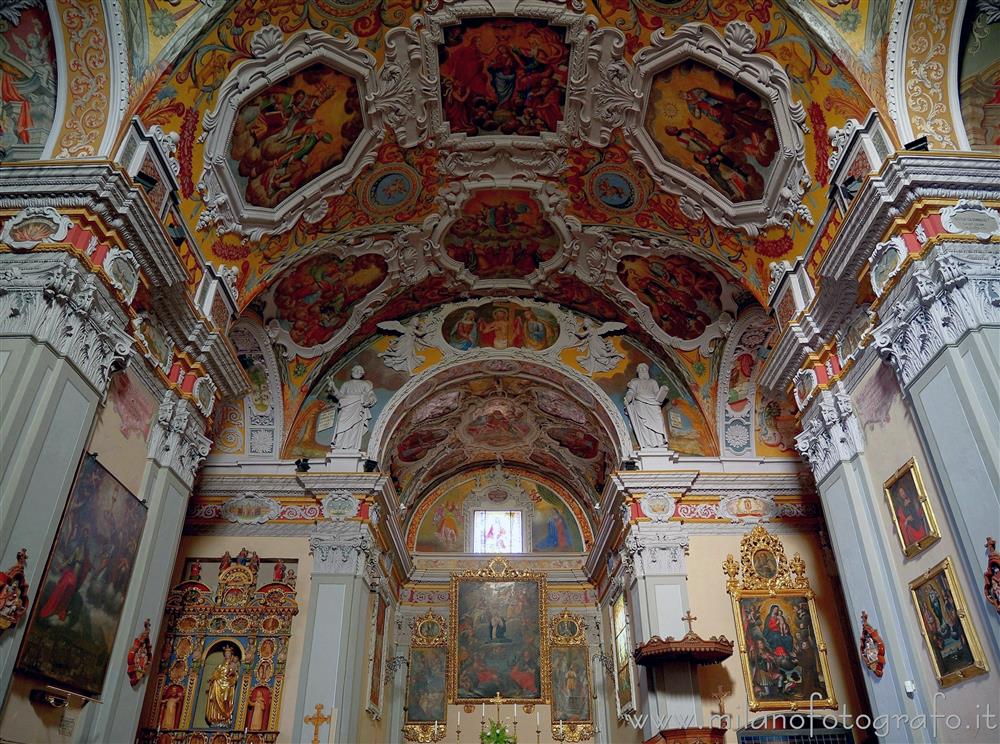 Veglio (Biella) - Interno della Chiesa parrocchiale di San Giovanni Battista
